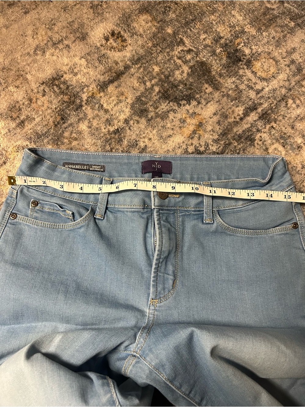 NYDJ Annabelle Light Blue Skinny Boyfriend Jeans - Picture 4 of 6